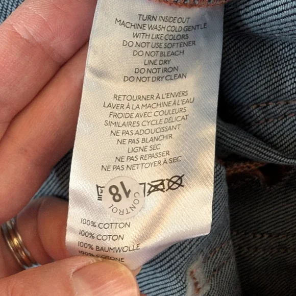 We The Free Moxie Low Slung Pull On Barrel Jeans in Chilli 27 NWT - Picture 10 of 10